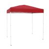 4' x 6' Instant Canopy Outdoor Shade Shelter;  Brilliant Red; Assembled Dimensions :4 ft. x 6 ft. x 85 in.