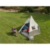 7-Person 1-Room Teepee Tent;  with Vented Rear Window;  Green