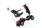 Outdoor compact mobility scooter with windshield ,300W Motor, Travel - Long Range Power Extended Battery with Cup holders & USB charger port,RED