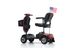 Outdoor compact mobility scooter with windshield ,300W Motor, Travel - Long Range Power Extended Battery with Cup holders & USB charger port,RED