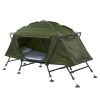 84.6*34.5*49.2in Collapsible Camping Tent with An Integrated Cot Green