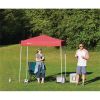 4' x 6' Instant Canopy Outdoor Shade Shelter;  Brilliant Red; Assembled Dimensions :4 ft. x 6 ft. x 85 in.