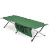 Folding Portable Camping Cot with Carrying Bag and Side Pockets